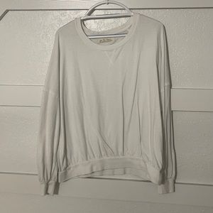 free people long sleeve white